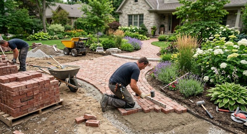 Brick Hardscape Installation in Norwalk, CT