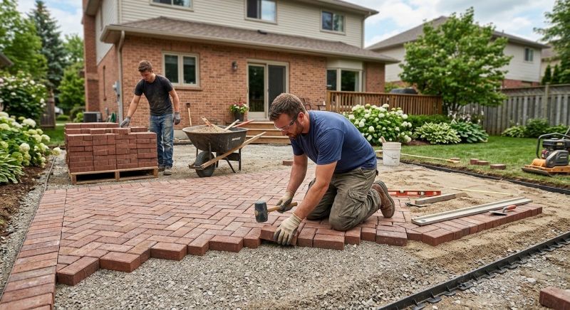 Brick Patio Installation in Stamford, CT