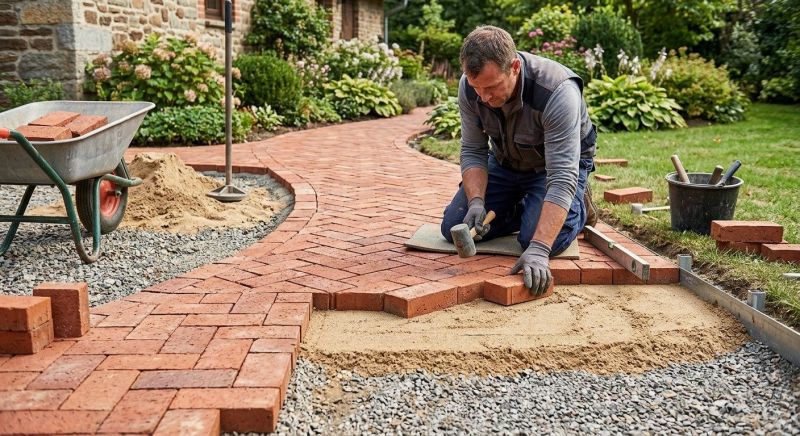 Brick Walkway Installation in Fairfield County, CT