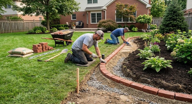 Stone Edging Installation in Fairfield County, CT
