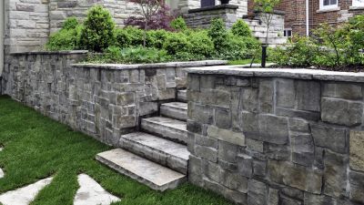 Stone Wall Hardscaping in Worcester, MA