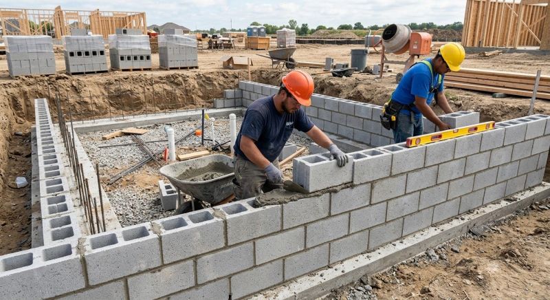 Brick Foundation Installation in Worcester, MA
