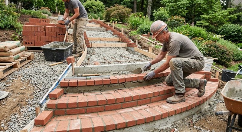 Brick Stairs Installation in Stamford, CT