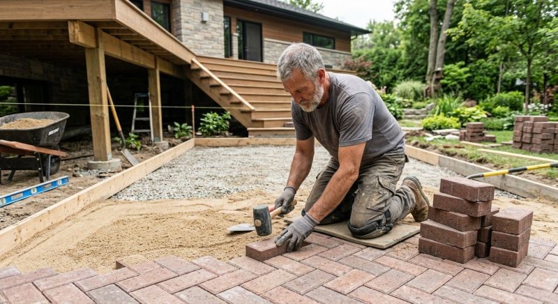 Deck Masonry Installation in Boston, MA